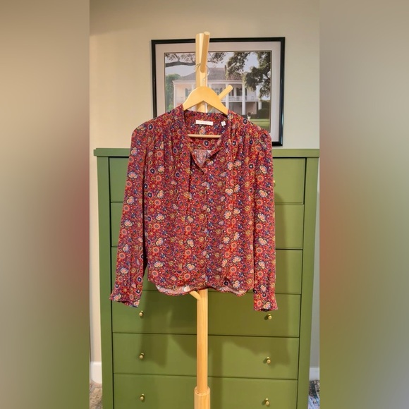 DÔEN JOSSELINE TOP IN ROUGE RIVIERA MEDALLION, brand new, never worn, No flaws. - Picture 13 of 15